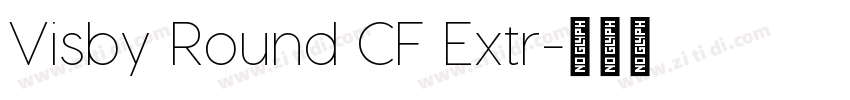 Visby Round CF Extr字体转换